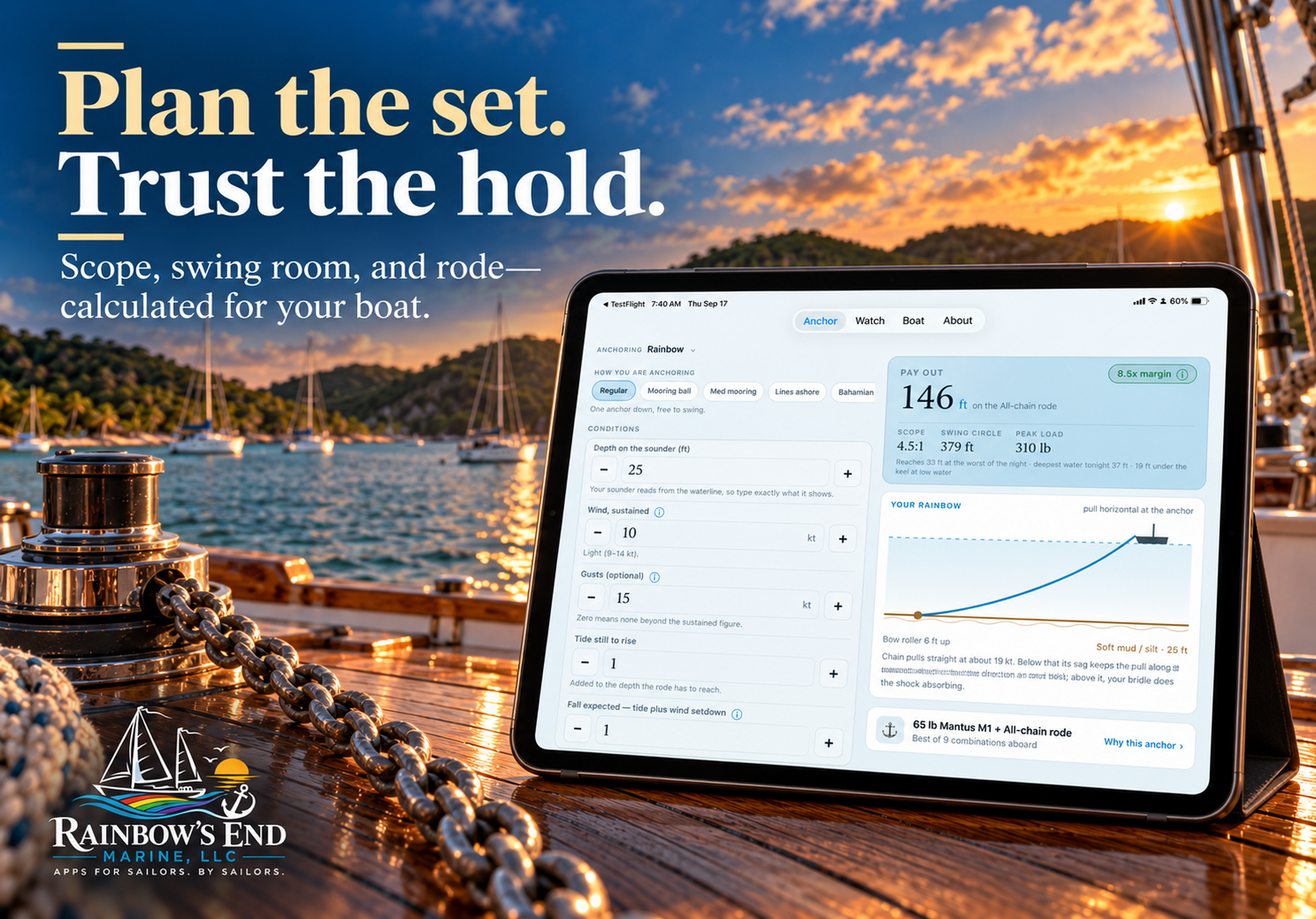 Anchoring app screenshot